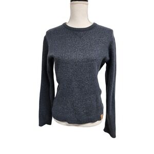 Paka Apparel Royal Alpaca Blend Crewneck Sweater Charcoal Blue Women's Size M
